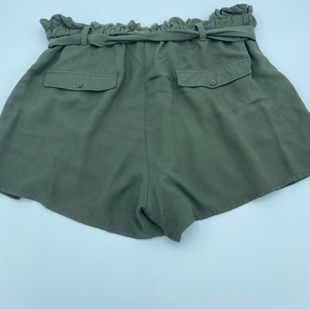 Jack by BB Dakota Shorts Women’s Large Paperbag Olive Green Bohemian Festival - Picture 3 of 5